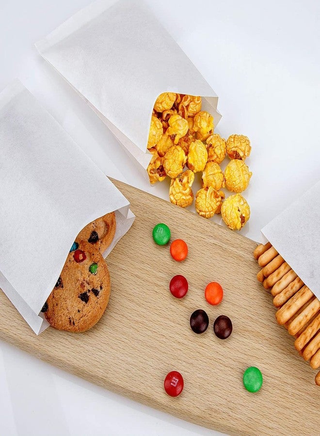 RANUR Butter or Parchment Paper Bags for Food Snack, Sandwich Pastry, Glassine, Wax Cookie, Size 13 cm X 28cm X 8 cm, L X H X W White Colour Pack of 100 - Image 4